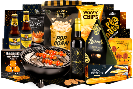 Kerstpakket Bbq op tafel