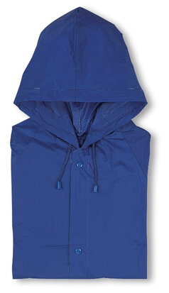 regenjas blauw