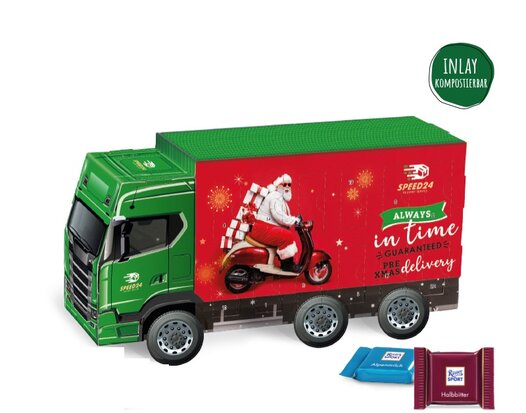 aventskalender bedrukt truck