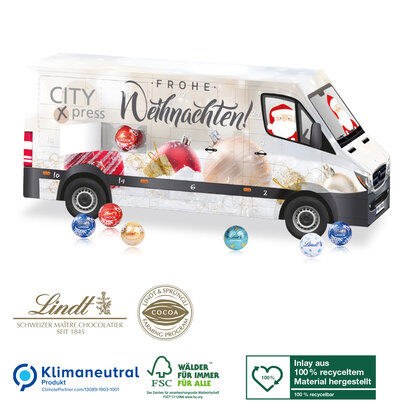 Lindt transportbus adventskalender