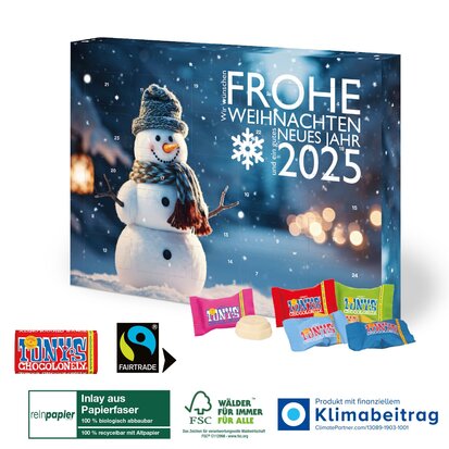 bedrukt adventskalender tony chocolonely