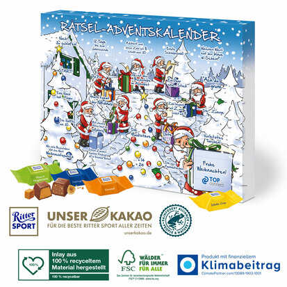 voorbeeld adventskalender Ritter SPORT