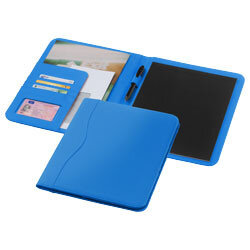 Ebony A4 schrijfmap blauw