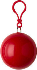 poncho in bal rood