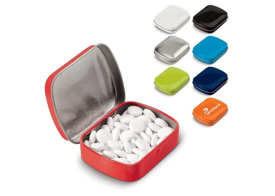 Vierkant pepermuntdoosje sample