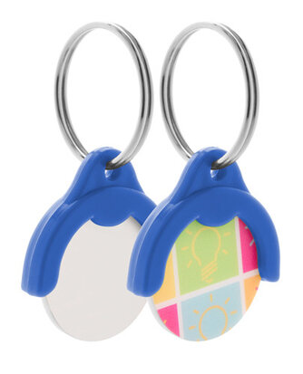 winkelwagenmuntje sleutelhanger Token sample