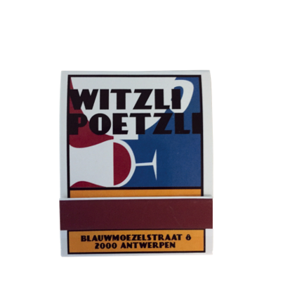 Lucifermapje met 20 kleine lucifers met full colour opdruk sample