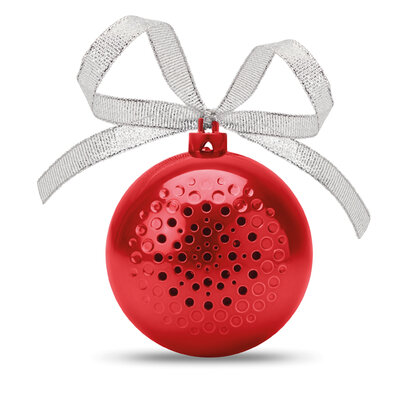 kerstbalspeaker rood