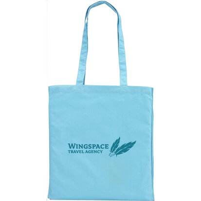 colour square bag lichtblauw hengsels