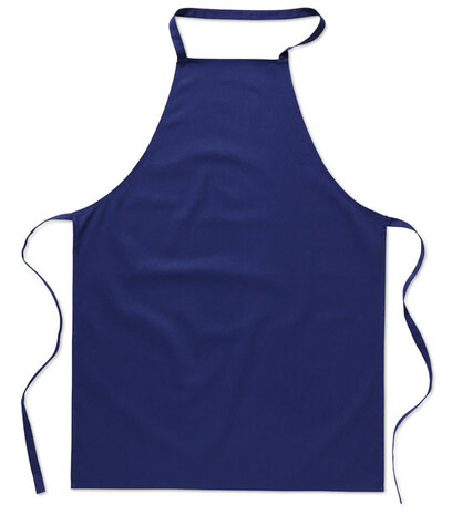 Keukenschort katoen blauw