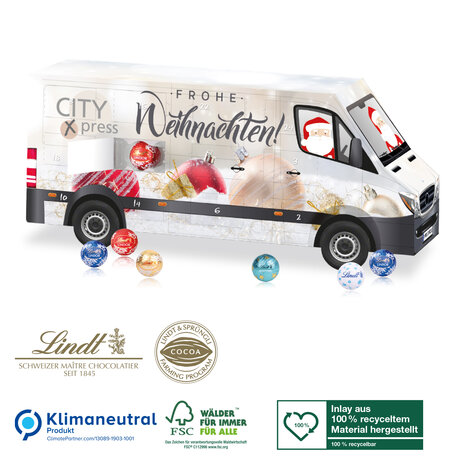 Lindt transportbus adventskalender