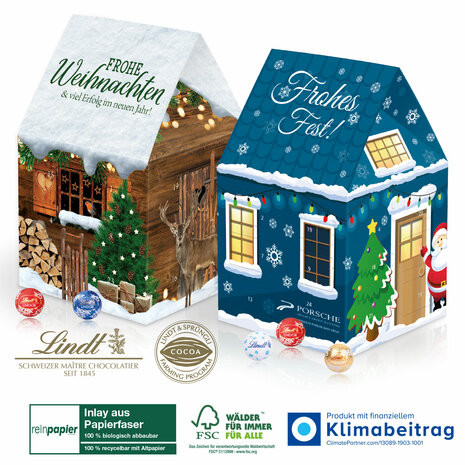 Lindt biologische huis adventskalender