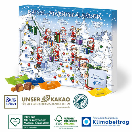 voorbeeld adventskalender Ritter SPORT